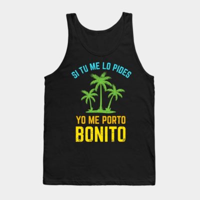 Si Tu Me Lo Pides Yo Me Porto Bonito Bright Design Tank Top Official Bad Bunny Merch