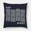 Bad Bunny Throw Pillow Official Bad Bunny Merch