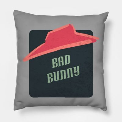 Bad Bunny Throw Pillow Official Bad Bunny Merch