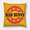 Bad Bunny Throw Pillow Official Bad Bunny Merch