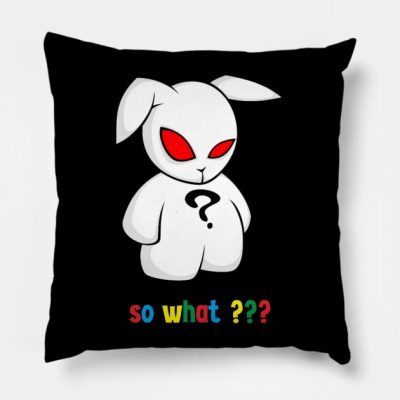 Bad Bunny Throw Pillow Official Bad Bunny Merch