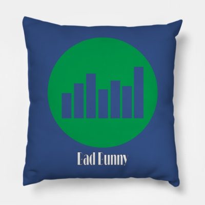 Bad Bunny Throw Pillow Official Bad Bunny Merch