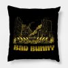 Bad Bunny Throw Pillow Official Bad Bunny Merch