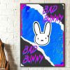 Bad Bunny Multiple Flows Poster 1 Poster - Bad Bunny Store