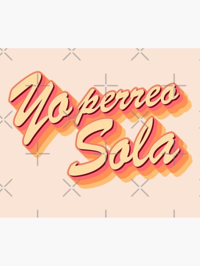 Yo Perreo Sola Text Tapestry Official Bad Bunny Merch