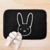 Bad Bunny Oasis Logo (White On Black) Bath Mat Official Bad Bunny Merch