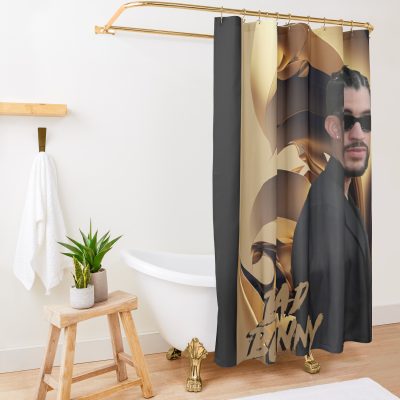 Bad Bunny Shower Curtain Official Bad Bunny Merch