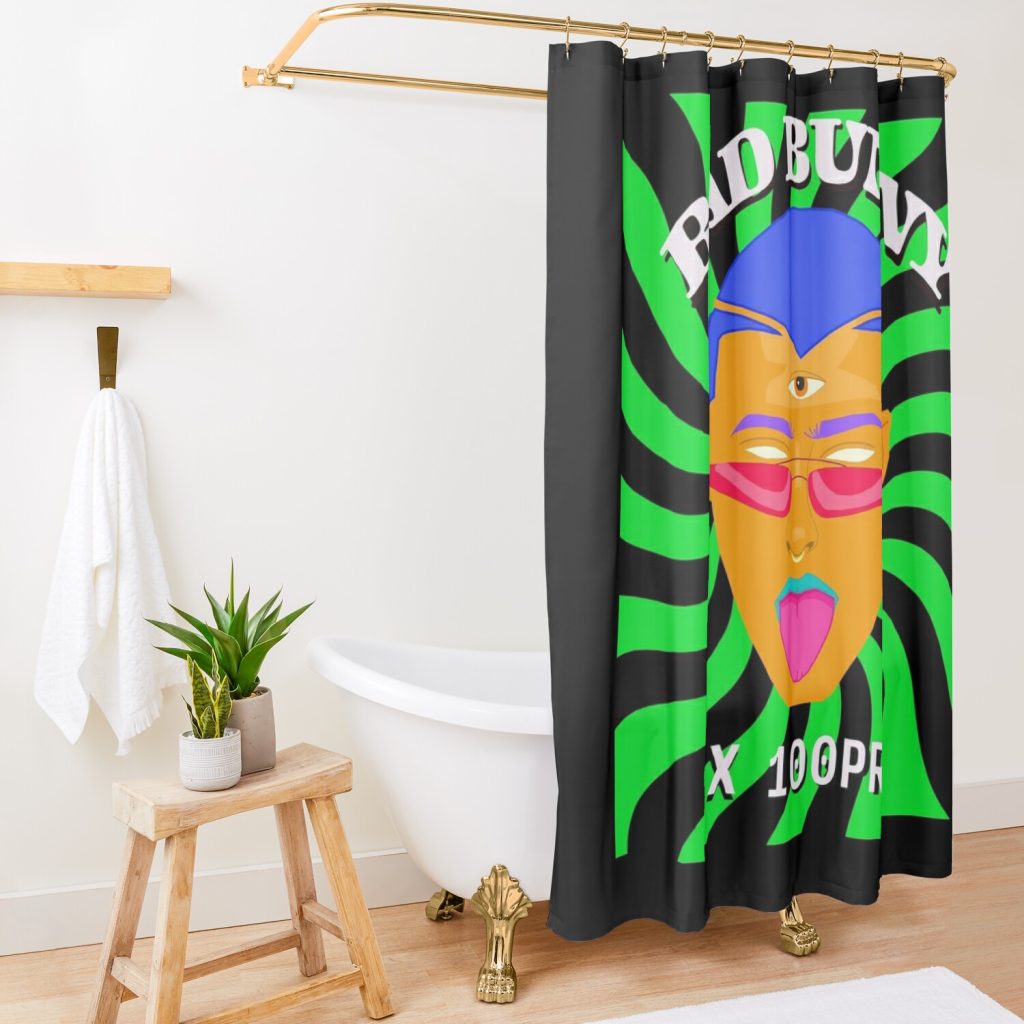 Bad Bunny Shower Curtain Official Bad Bunny Merch