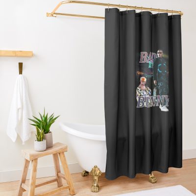 Bad Bunny Shower Curtain Official Bad Bunny Merch