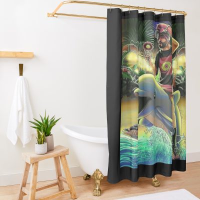 Bad Bunny Shower Curtain Official Bad Bunny Merch