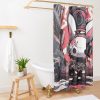 Kawaii Bad Bunny In Cyberpunk City Shower Curtain Official Bad Bunny Merch