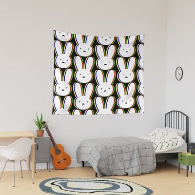 Bad Bunny Pattern Tapestry Official Bad Bunny Merch