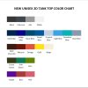 tank top color chart - Bad Bunny Store